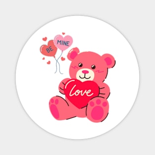 lovely valentine teddy Magnet